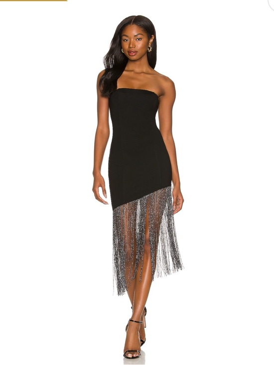 superdown Dresses & Skirts - Superdown Cleo Strapless Fringe Dress - NWT